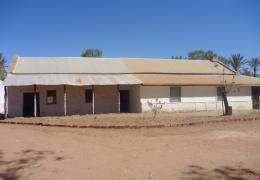 Photo of the building referred to as the ration store and mess house