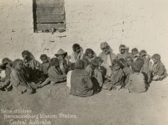 Moses with a group of mission residents